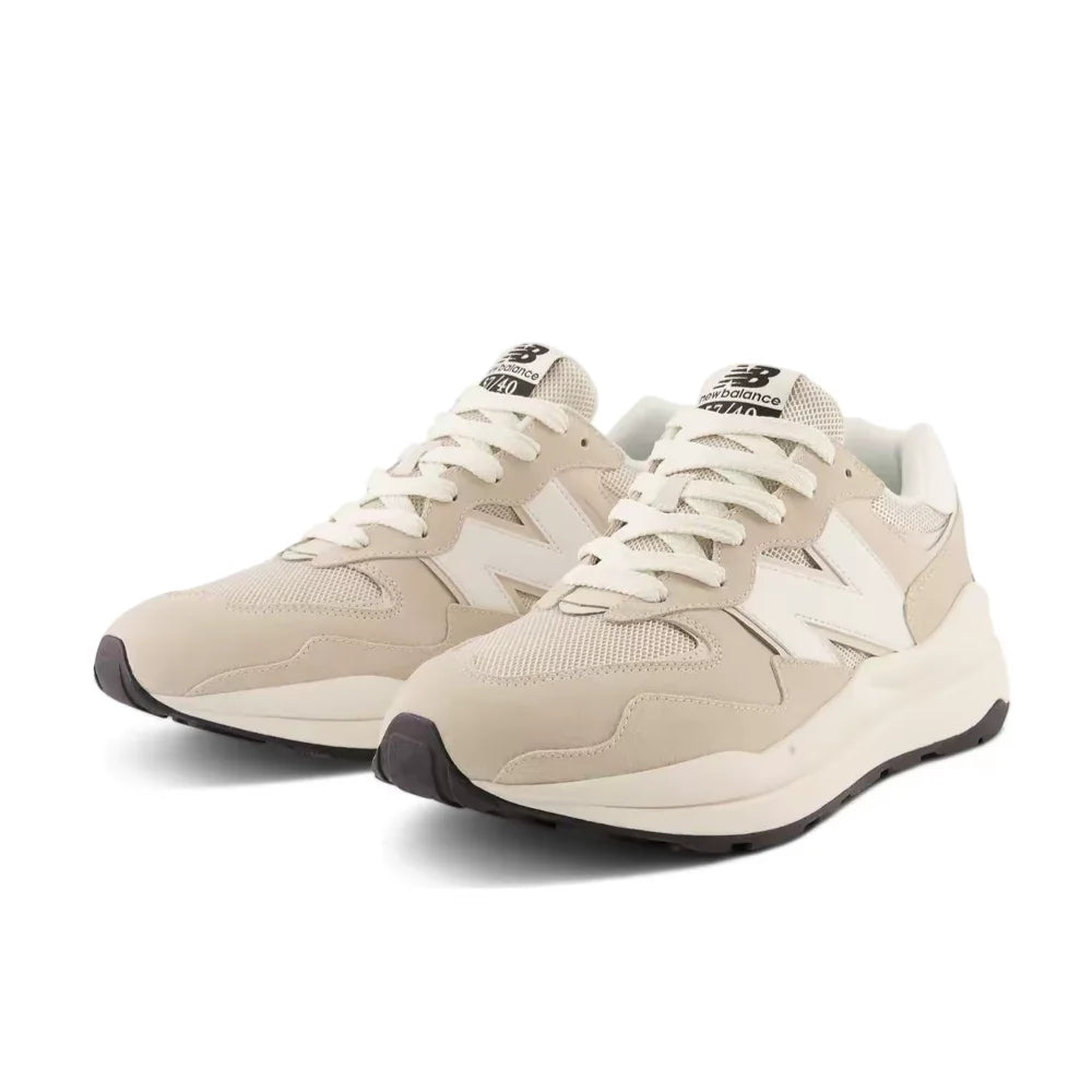 New Balance NB5740 Versatile, Shock-Absorbing, Durable Low-Top Casual Sneakers for Men and Women, Beige-Brown M5740VPD