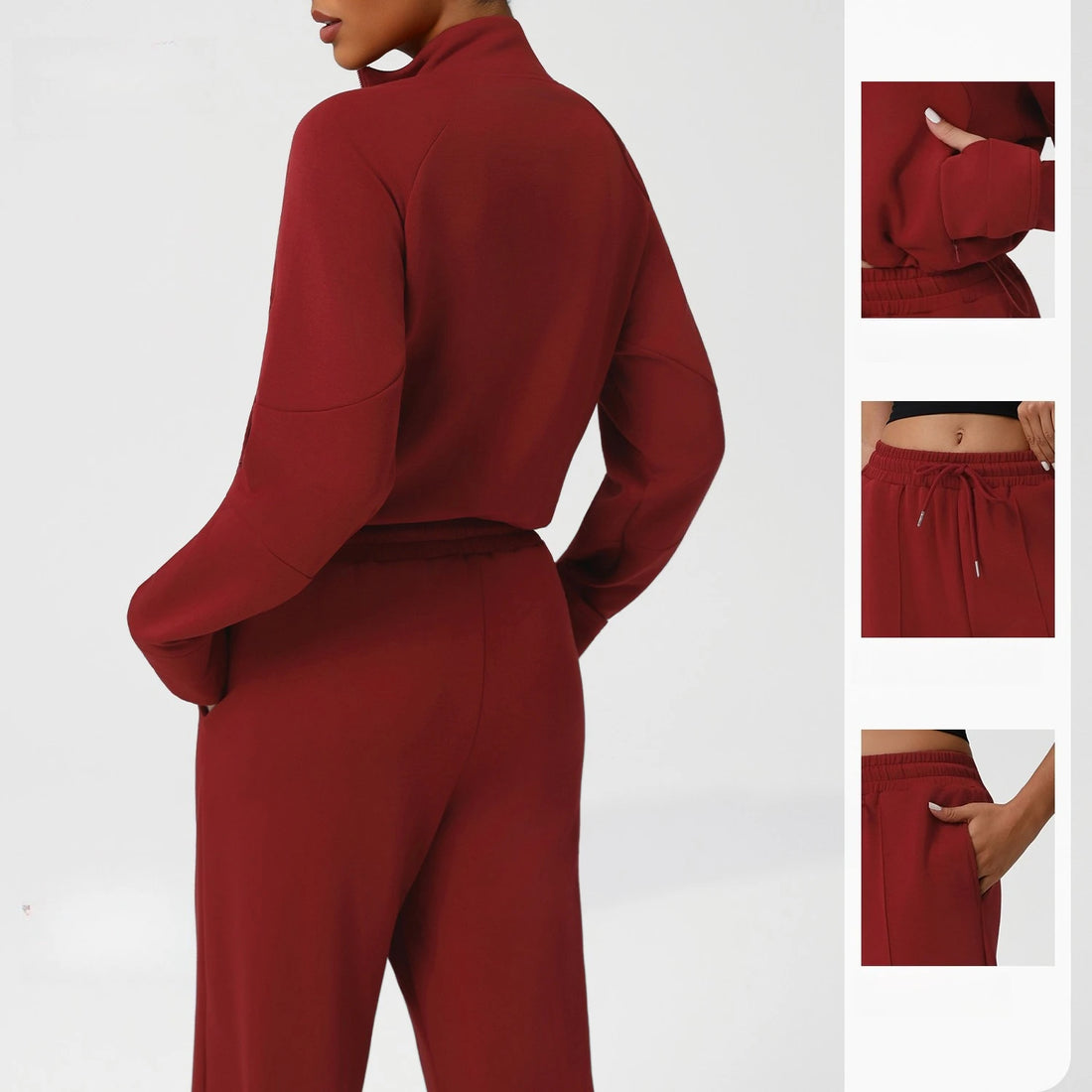 Autumn Winter Fashion Casual Sport Matching Set Women's Tracksuit Loose Long Sleeve Zipper Sweatshirt+trousers Suit Sportswear