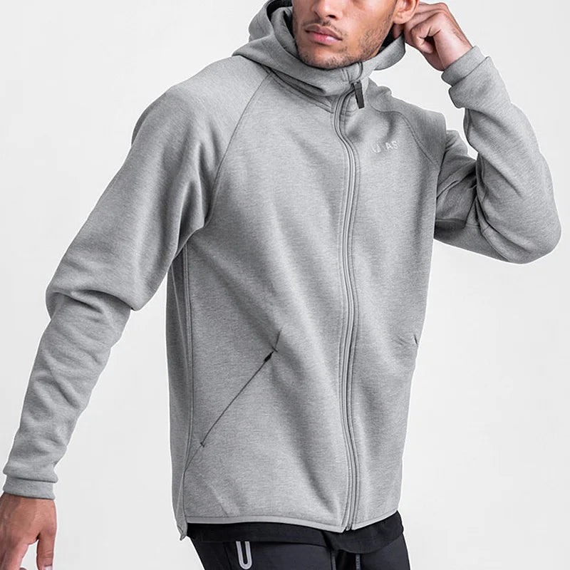 Gym Men's Hoodies Sweatshirts Hoodie Men Fitness Hooded Zipper Jacket  Hoody Man Casual Sweatshirt Sweatshirt For Male - ATFH