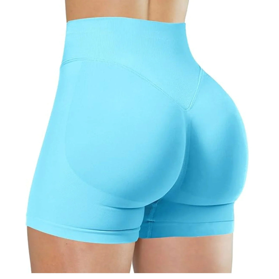 Summer High Waisted Yoga Shorts for Women Fashionable and Sexy Running Fitness Pants Solid Color Yoga Leggings Elastic Tights Tahsi Fashion House