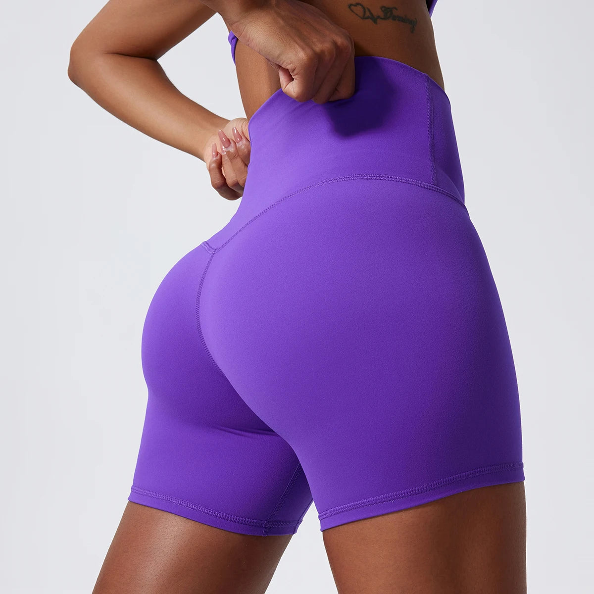 Summer Super Soft Fabric Yoga Clothing Push Up Gym Shorts Women High Waist Sports Leggings Higher Quality Workout Cycling Shorts Tahsi Fashion House