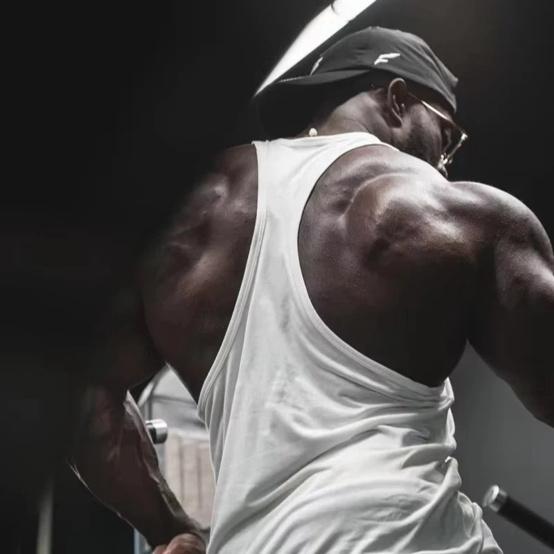 2026Gym Stringer Tank for Men, Fitness Sleeveless Vest, Bodybuilding Singlet, Moisture-Wicking Durable Athletic Flexible Workout