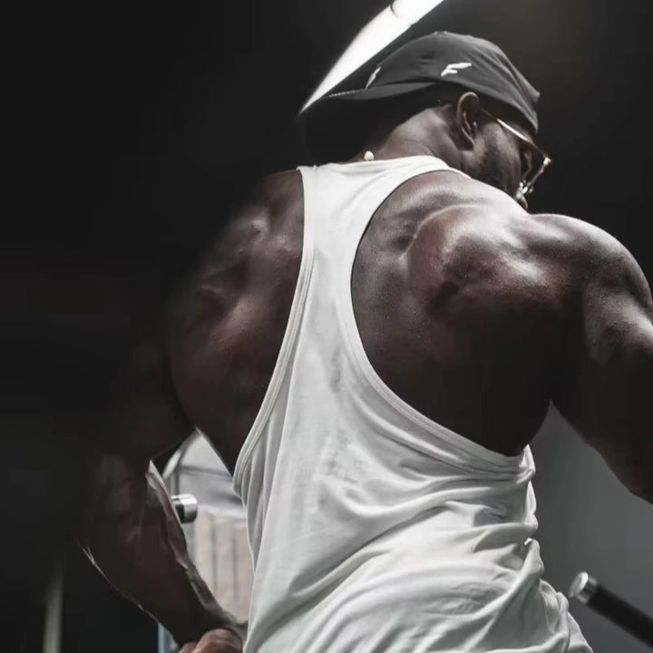 2026Gym Stringer Tank for Men, Fitness Sleeveless Vest, Bodybuilding Singlet, Moisture-Wicking Durable Athletic Flexible Workout