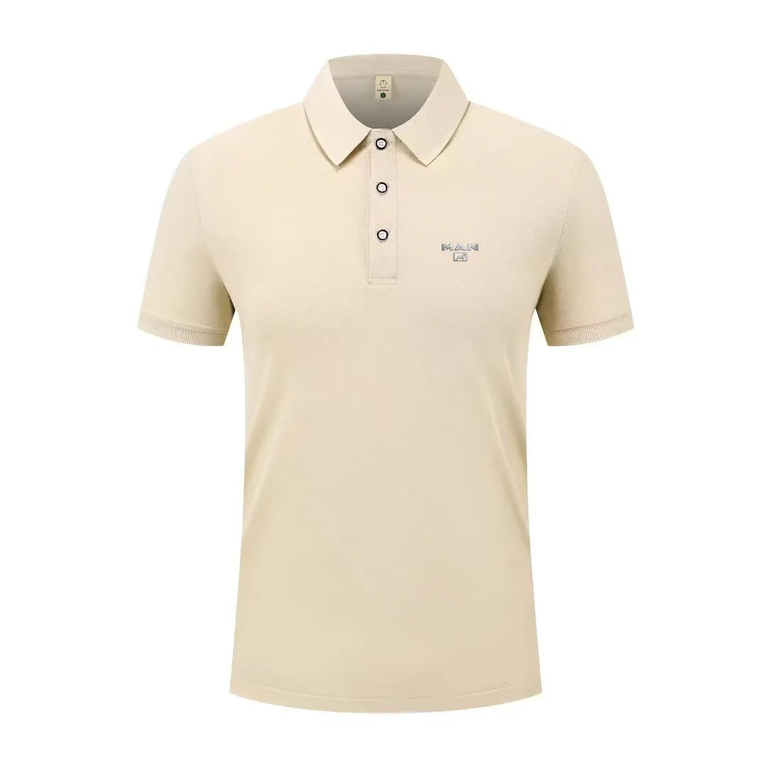 Summer casual sports fast short sleeved polo shirt solid color shirt bicycle set men's fitness set