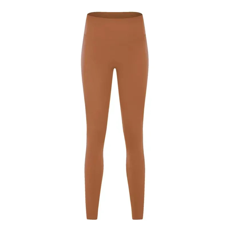 2025 New High Waist Naked Feeling Yoga Pants Women Push Up Sports Leggings Fitness Running Seamless Leggings Gym Girl Leggings - ATFH
