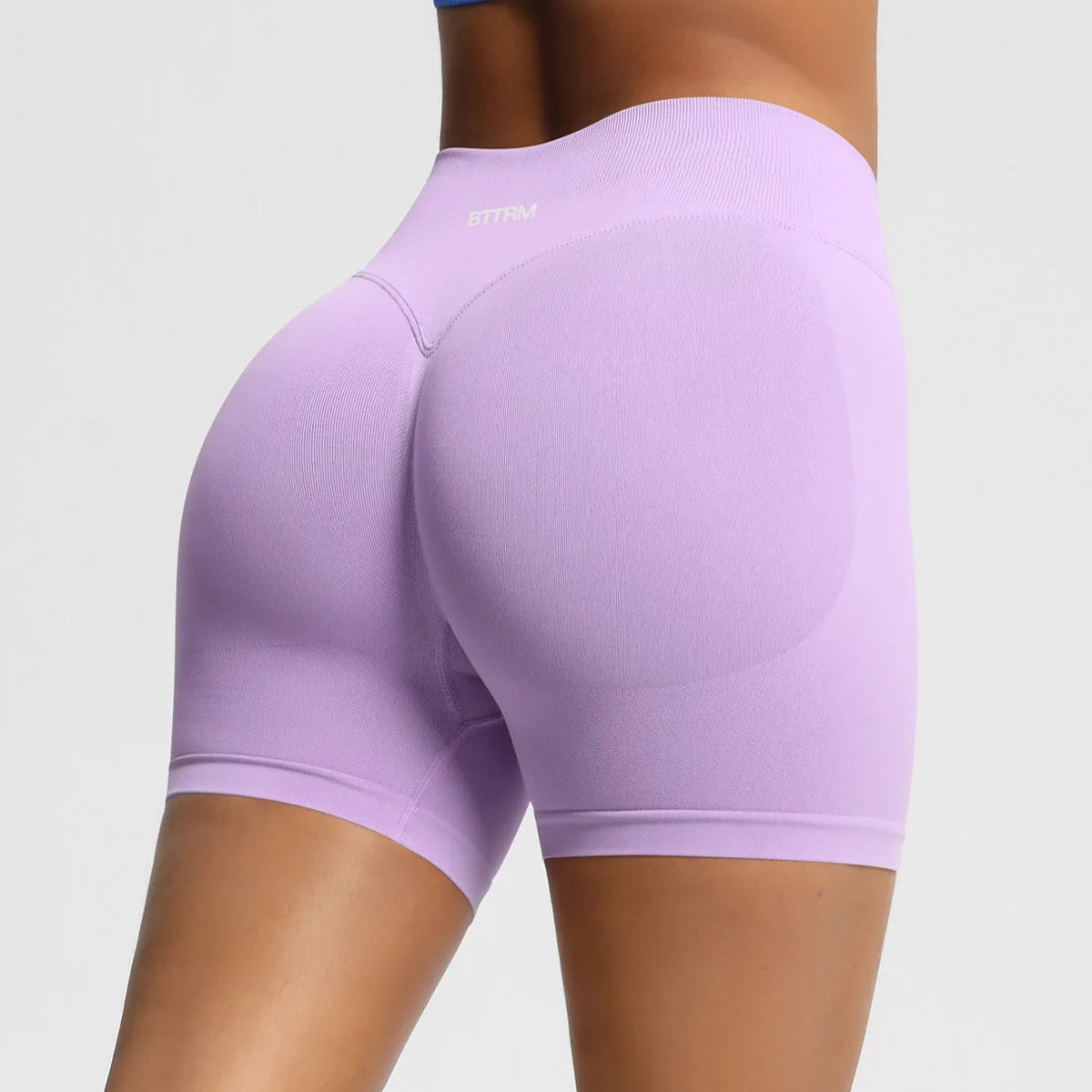 BetterMe High Waisted Yoga Shorts Fashionable and Sexy Running Fitness Pants Solid Color Yoga Leggings