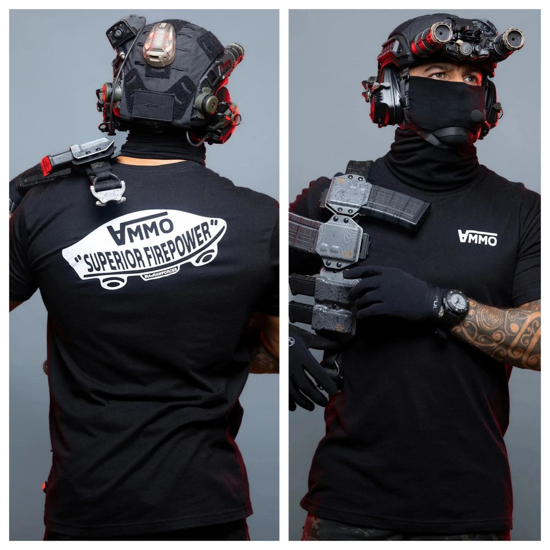 Acta Non Verba Military Tactical Art Style Summer Casual T-shirt Men's and Women's Luxury Brand ATFH
