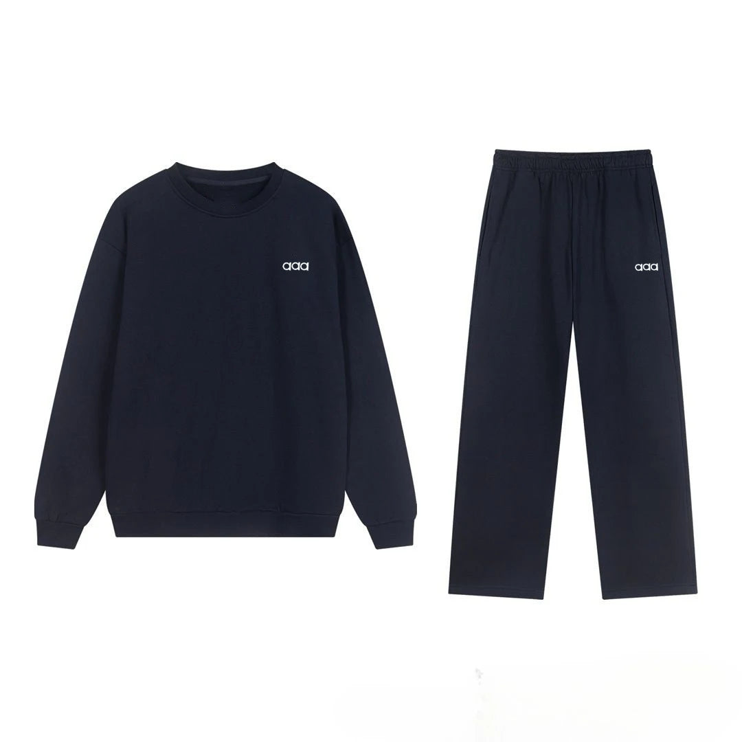 2026 Men's Autumn/Winter Sports and Leisure Top, Pants, Loose and Comfortable Simple Set, Two Piece Set - ATFH