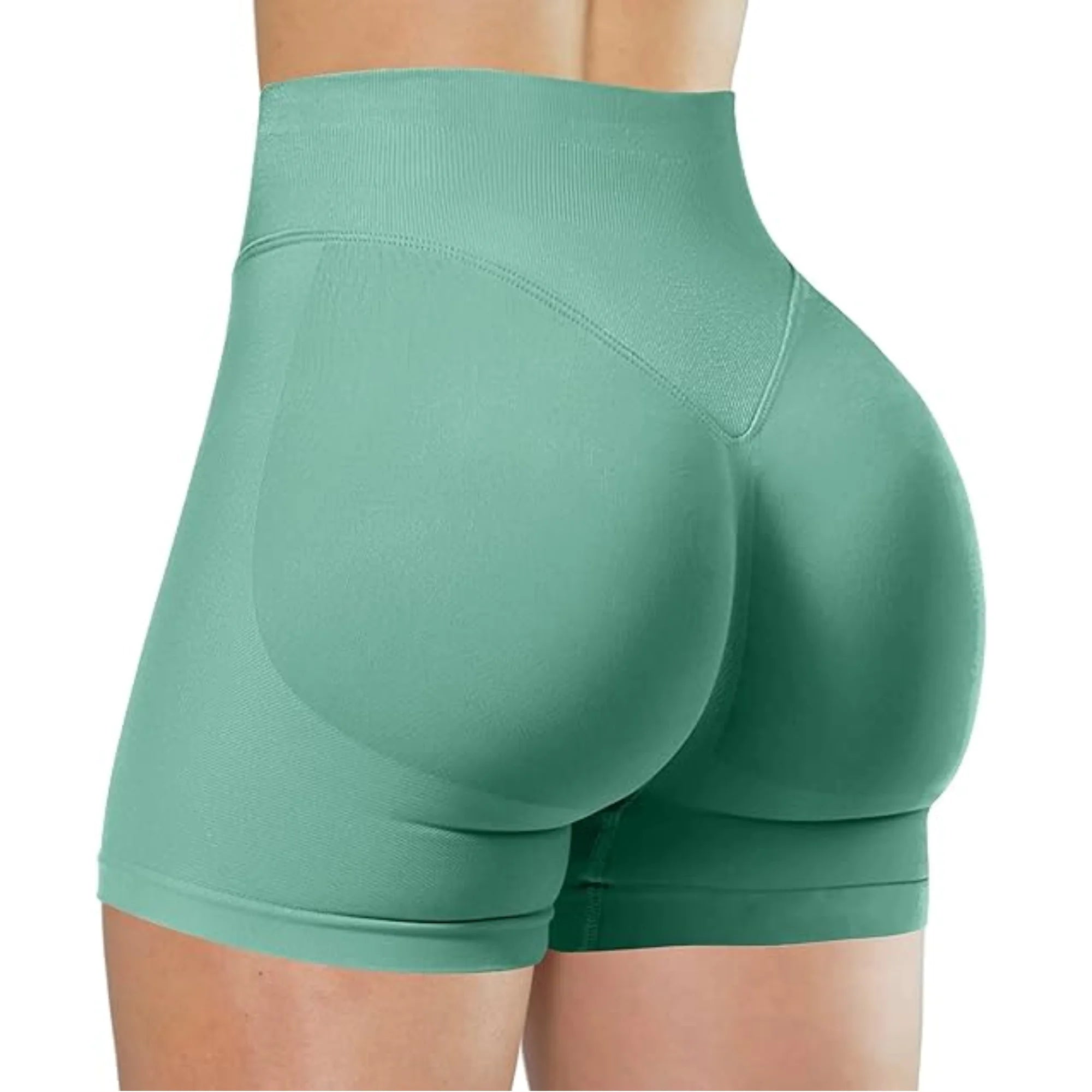 Summer High Waisted Yoga Shorts Fashionable and Sexy Running Fitness Pants Solid Color Yoga Leggings Tahsi Fashion House