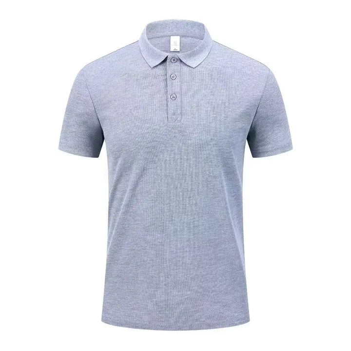 Summer Polo Shirts Men S-4xl Quick Dry Short Sleeve T-Shirt Elasticity Breathable Cool Ice Silk Polo Shirt Male Purple 18 Colors