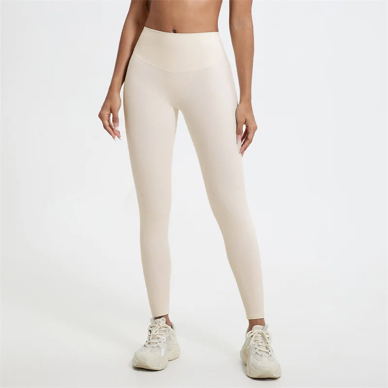 Summer Super Soft Fabrics High Waist Yoga Pants Running Train Tights Women Push Up Sports Leggings Women Breathable Gym Leggings - ATFH