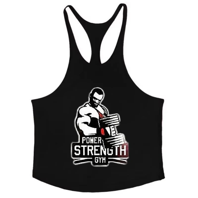 2025 New Premium Quality Fitness Wear Men's Bodybuilding Fitness Stringer Vest Undershirt Muscle Workout Sportswear