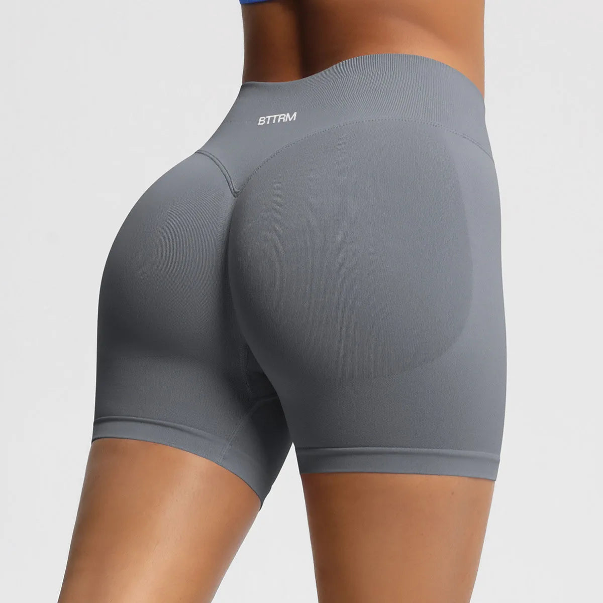 BetterMe High Waisted Yoga Shorts Fashionable and Sexy Running Fitness Pants Solid Color Yoga Leggings