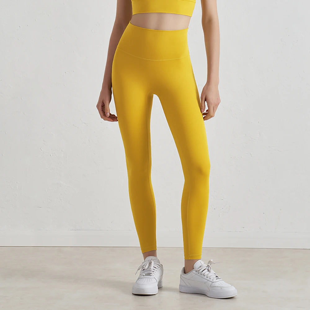 Yoga Leggings for Fitness Legging Sport Femme Back Pocket Pants Female Buttery Soft High Waist Leggins Push Up Gym Tights Women ATFH