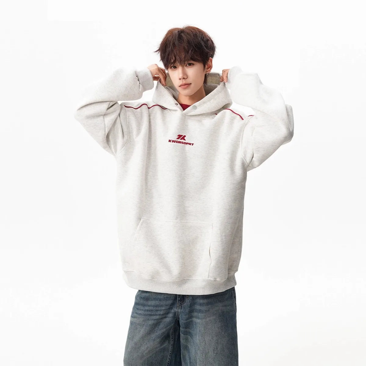 Hooded Sweater for Men and Women Autumn and Winter Trendy Brand Ruffian Handsome Loose Casual Coat Tide - ATFH
