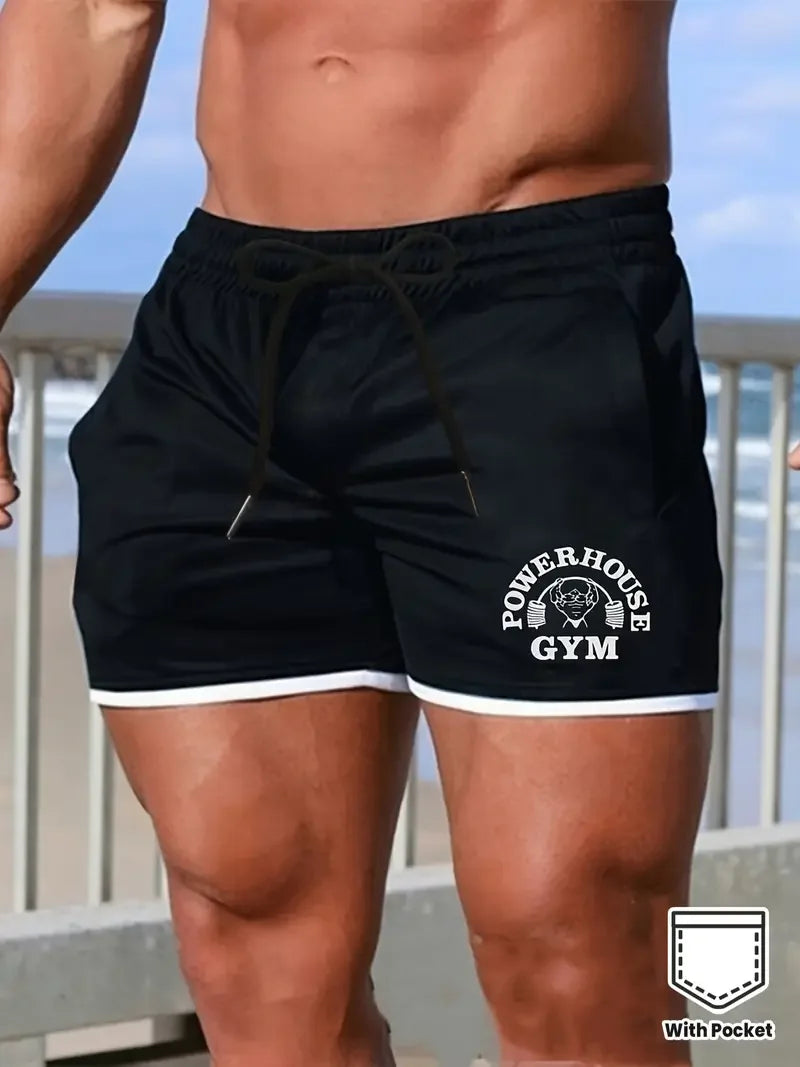 New Breathable Mesh Men's Sports Shorts, Motorcycle, Sports Shirt, Basketball, Beach Pants, Fitness, Gym Training, Summer