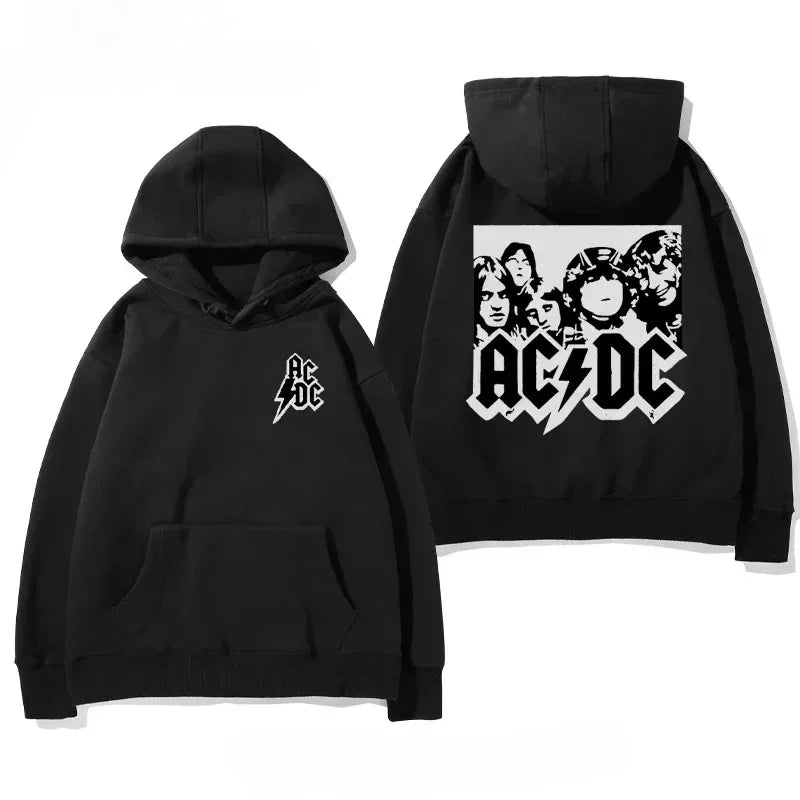 Men's hooded autumn and winter sweatshirts hooded sweatshirts casual retro long-sleeved adult sweatshirts - ATFH