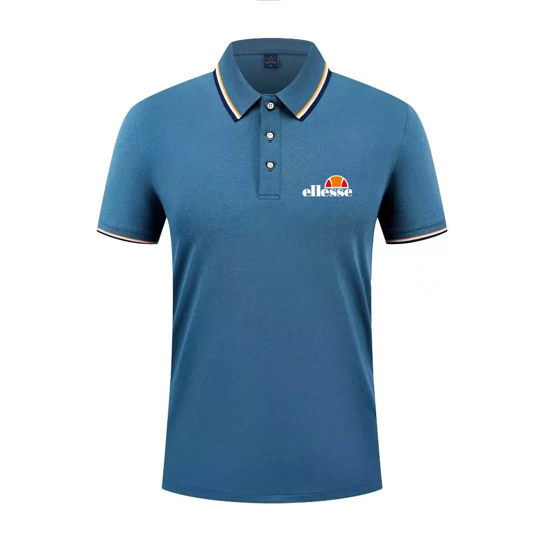 2026 New Men's Casual Solid Color Short Sleeved Polo Shirt Summer Fashionable and Comfortable Versatile Top