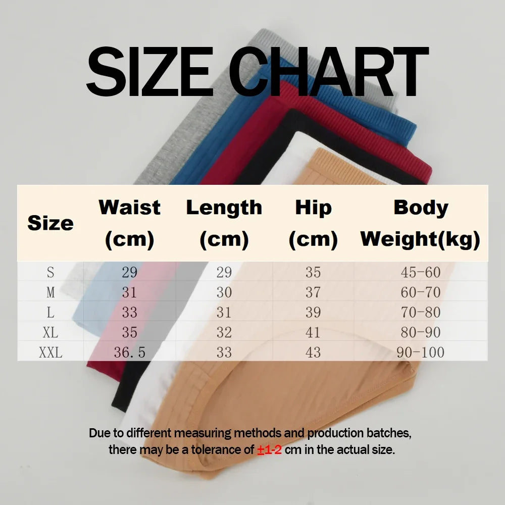 Soft High Waist Cotton Panties Underwear For Women Breathable Plus Size Woman Briefs Female Lingerie Underpants Panty Striped