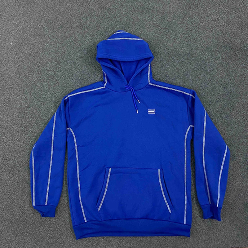 2025 Autumn/Winter New Fashion Items Harajuku Street Trendy Hoodie Outward Thread Craftsmanship Couple Hoodie Y2k Clothing - ATFH