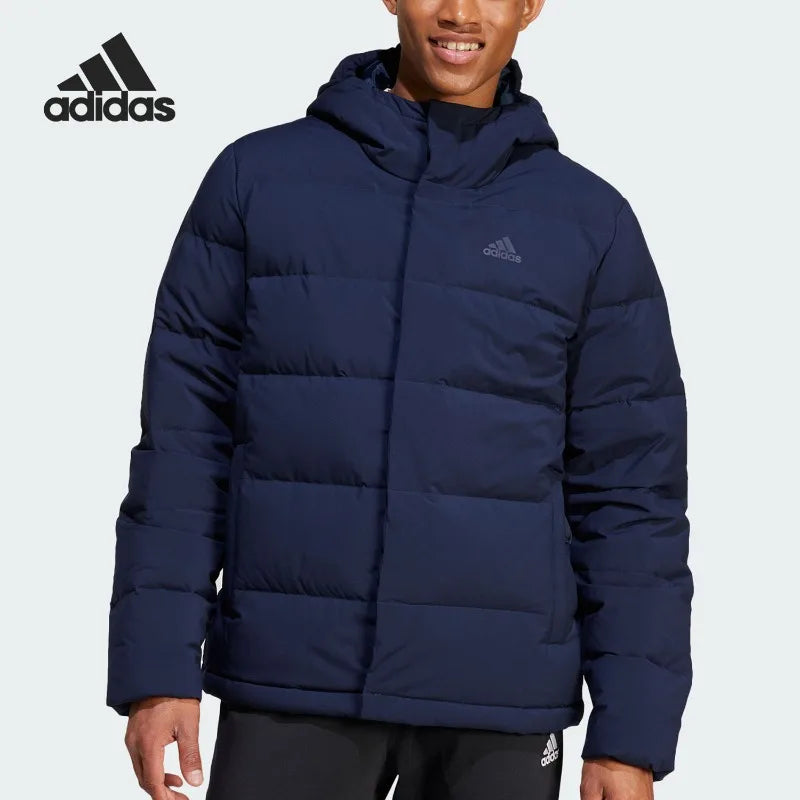 Adidas New Men's and Women's Outdoor Leisure and Thermal Hooded Down Jacket IZ4701