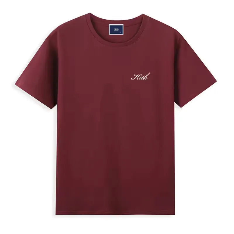 Hot sales Men Women Pure Cotton Embroidery T-Shirt Short Sleeve Tees Simple Solid Fashion Brand Exports Japan style ATFH