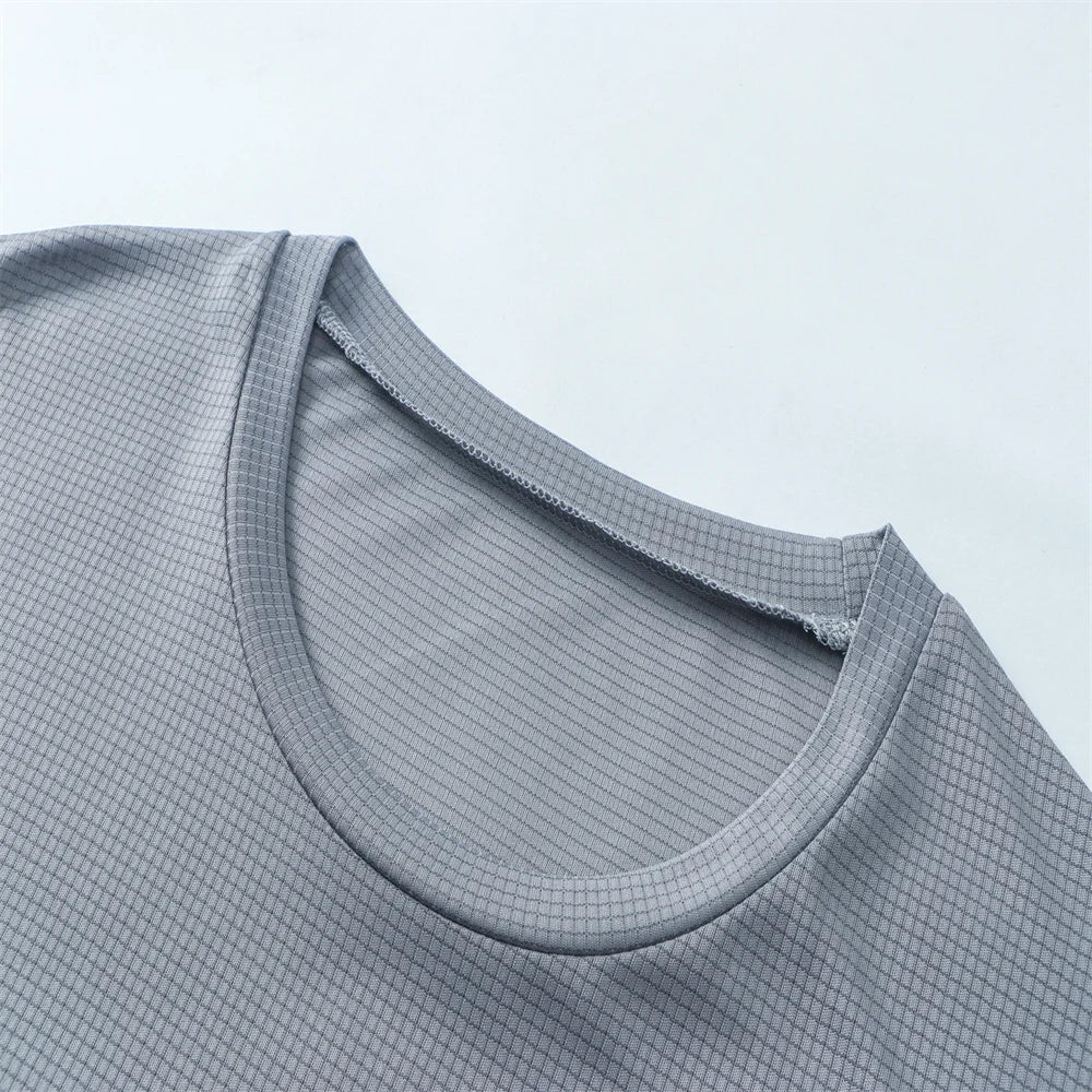 Men Training Fitness Shirts Quick Dry Gym T-Shirts Short Sleeve Sport Football T Shirt Exercise Top Football Jersey Sportswear