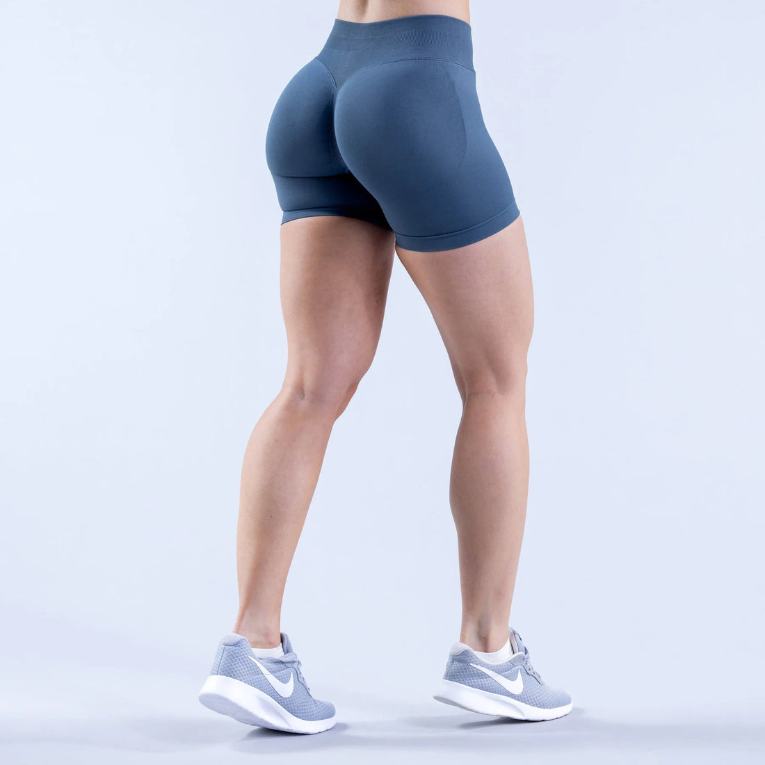 Women's Low-Rise Yoga Pants Three-quarter Length Shorts Tummy Control Workout Leggings Gym Fitness Running Seamless Tights