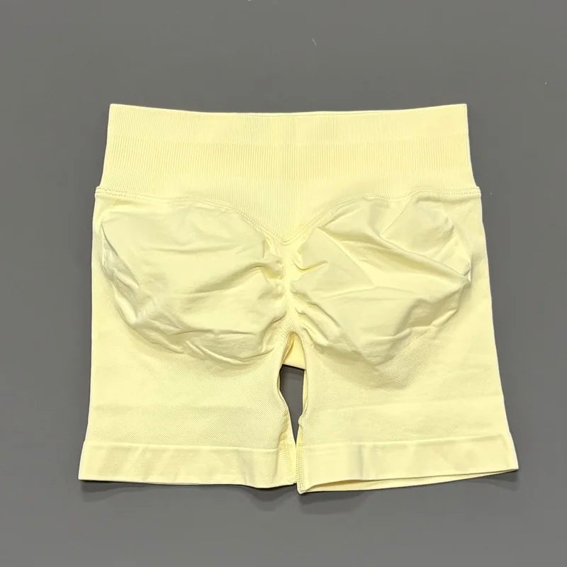 HISTELLO Impact Shorts 4.5‘’ Seamless Women Gym Sports Wear Butt Lift Fitness Short Pants Yoga Biker Running Workout Leggings