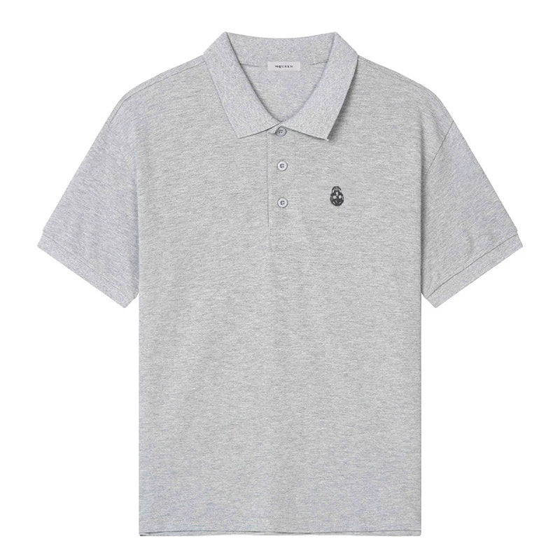 Europe Hot Sales Men's Women's Quality 100%Cotton Polo-Shirt letter Printed Embroidery T-shirt Comfortable Short Sleeve Tops