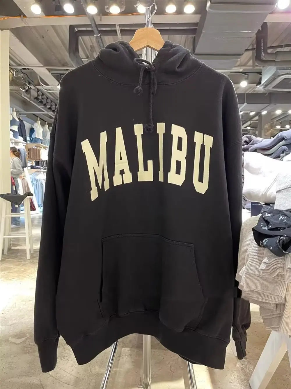 Autumn Letter Print Loose Drawstring Hoodies Women New Casual Pocket Streetwear Cotton Pullover Top Sweet Cute Sweatshirts OOTDS - ATFH