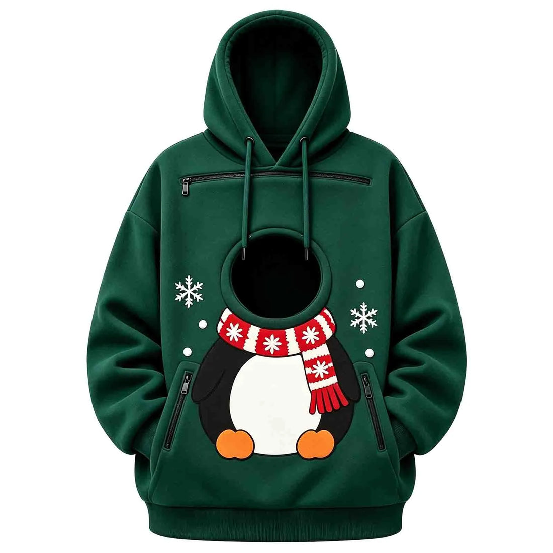 Kangaroo Dog Pet Holder Carrier Hoodie Men Women Matching Christmas Hoodie Funny And Cute Pattern Pet Pocket Hooded Sweatshirt