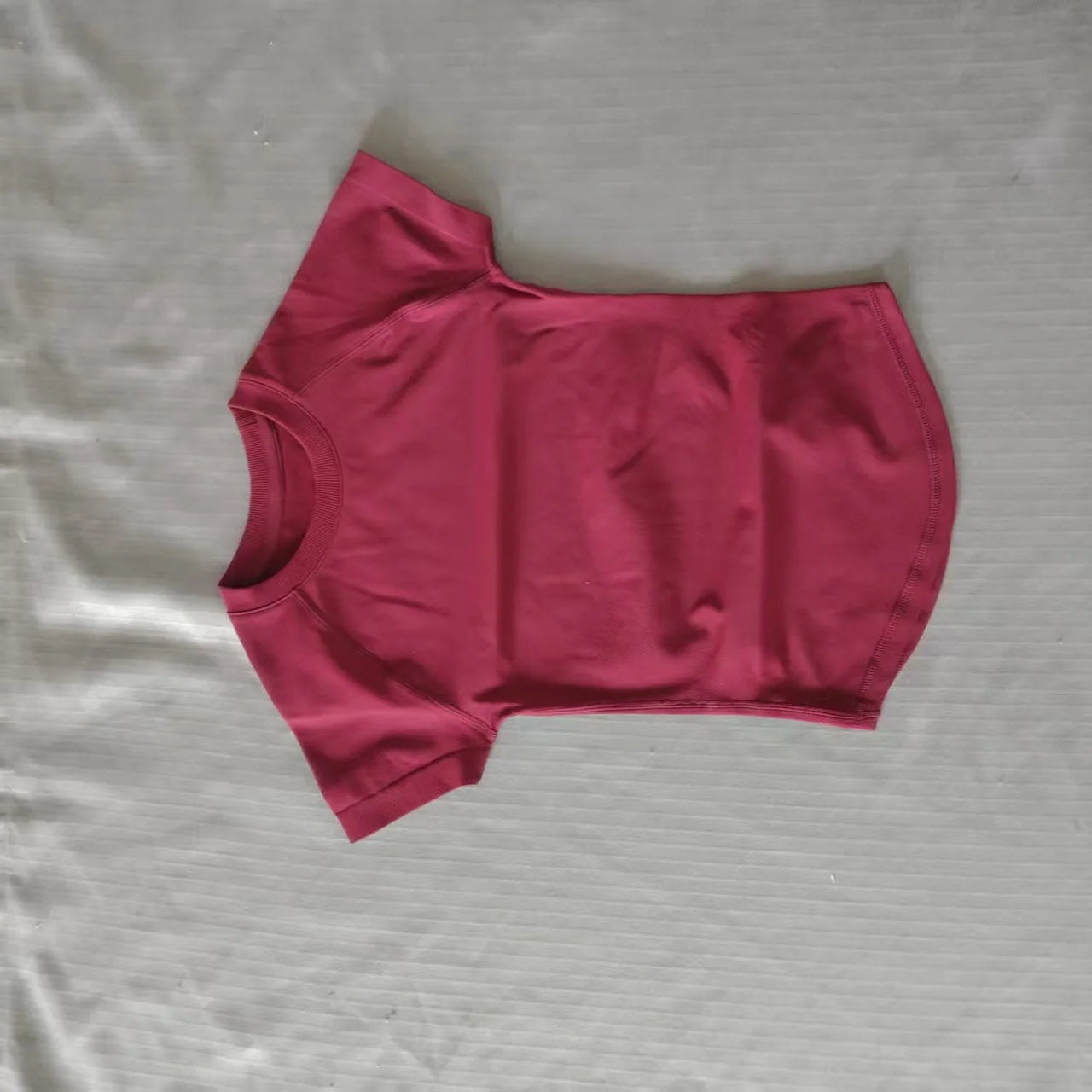D LOGO Impact Short Sleeve Seamless Yoga Tight Clothing Women Fitness, Yoga, Putilla, Running T-shirt Sweatshirt - ATFH