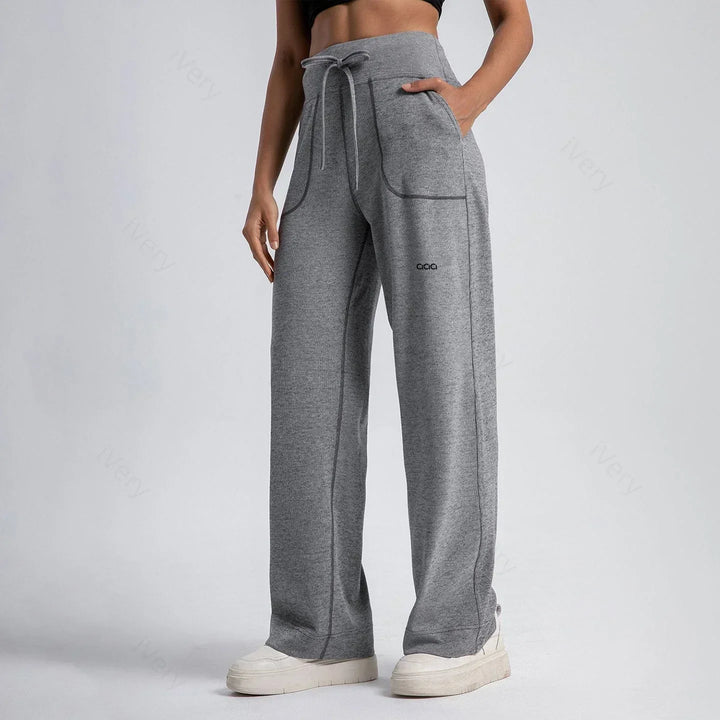2026 Women's Sports Minimalist Style Yoga Casual Loose Comfortable Multi Functional Wide Leg Pants