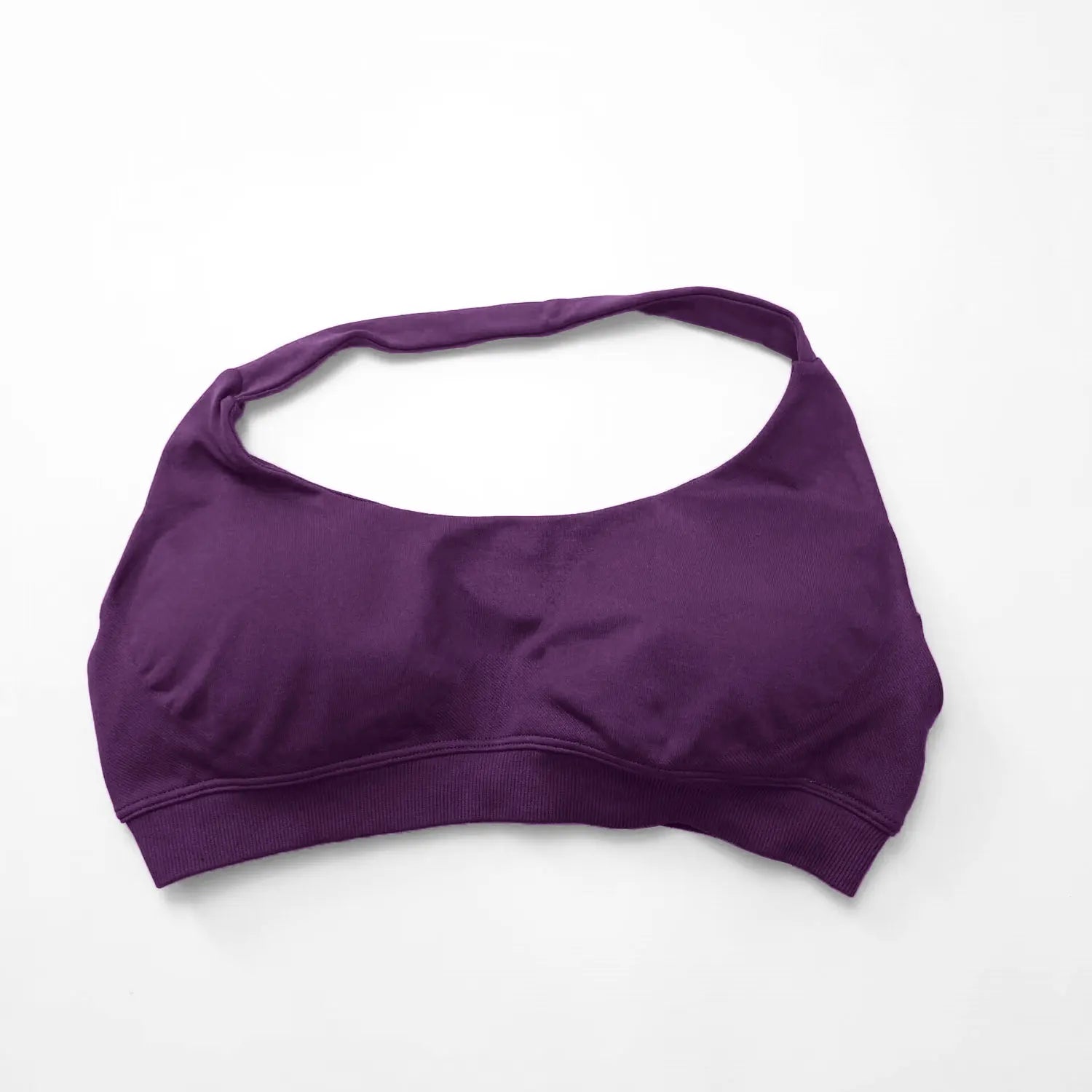 NCLAGEN Impact Sports Bra Women Seamless Halter Top High Support Push-up Open Back Gym wear Fitness Yoga Workout underwear - ATFH