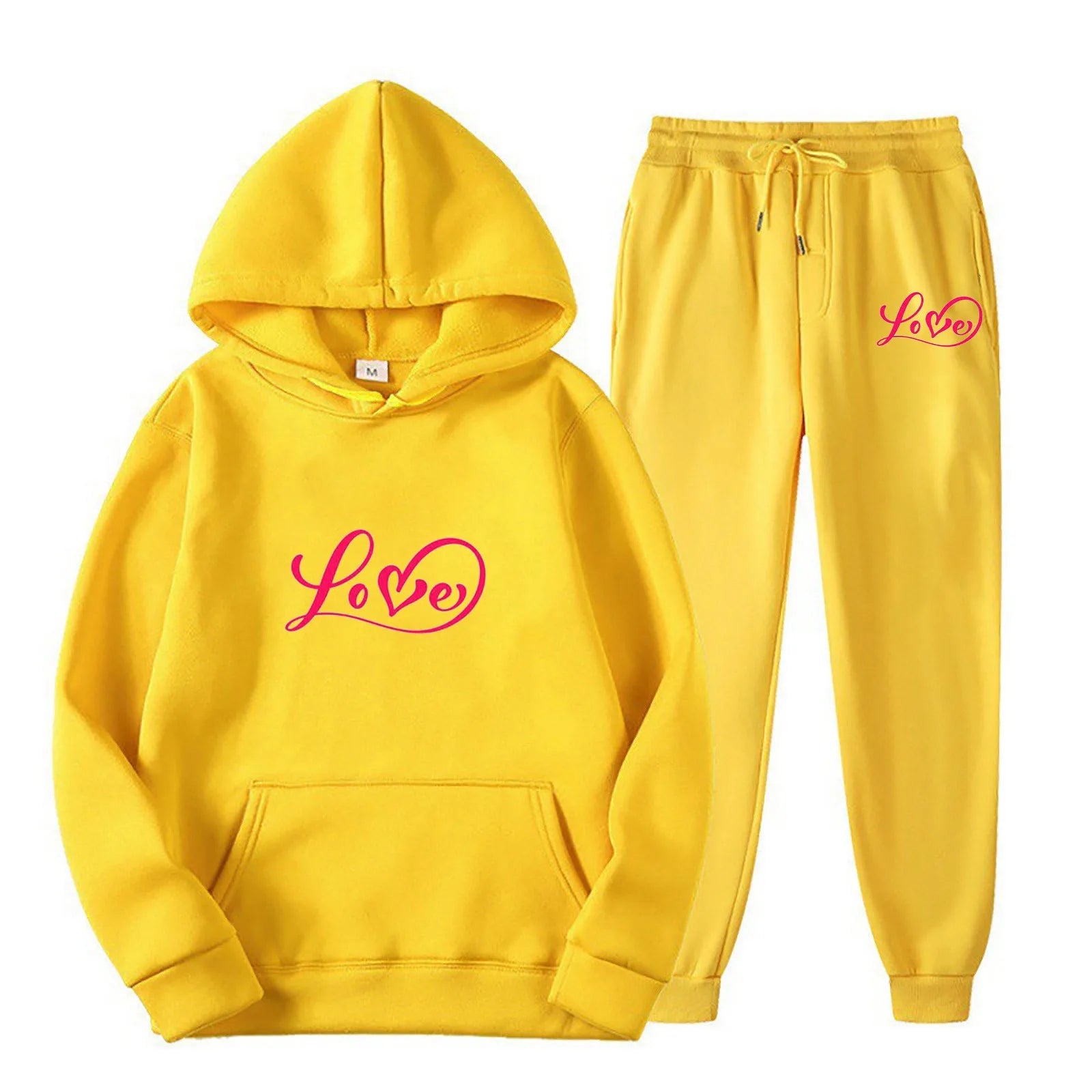 Women Letter Printed Tracksuit Long Sleeve Hoodie And Running Sweatpants Two Piece Sportswear Set Casual Fashion Athletic Outfit