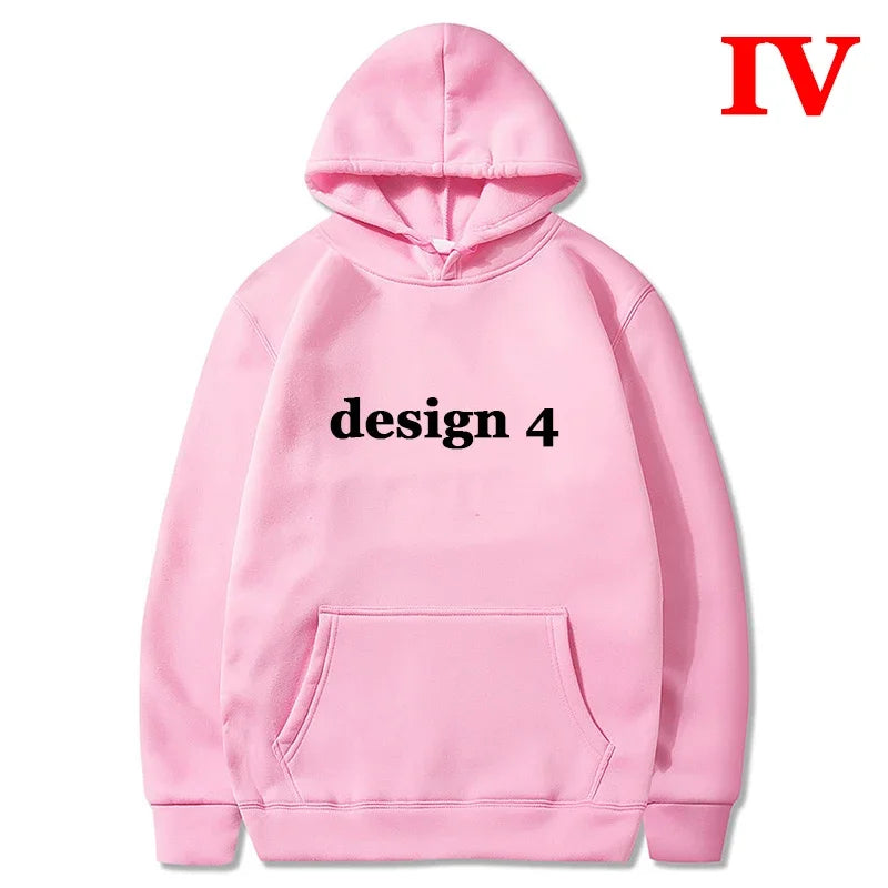 Men Hoodies Loose Casual Clothing Women Fashion Long Sleeve Hooded Pullover Personality Design Streetwear Sweatshirts - ATFH