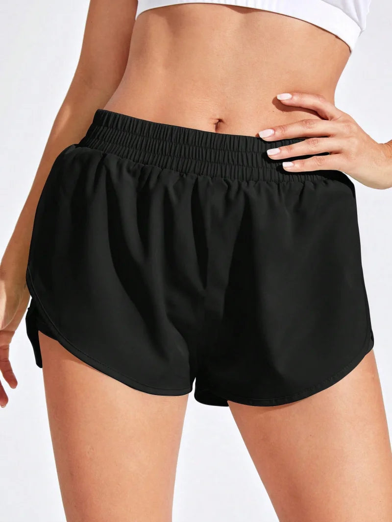 Women Sport Shorts Elastic Yoga Running Workout Gym Fitness Shorts Lightweight Quick Dry Comfortable Tahsi Fashion House