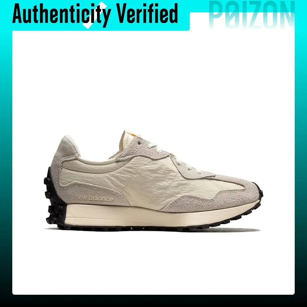 New Balance NB 327 Textile, Leather Low top Casual City Commuting Running Shoes Unisex Beige Gray MS327CJ