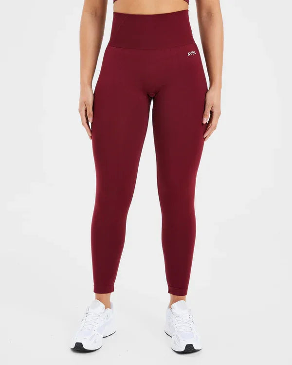 New Release Women‘s Low Ribbed Band Scrunch Bum Seamless Yoga Pants Gym Leggings Fitness Sweat Wicking Stretch Workout Tights - ATFH