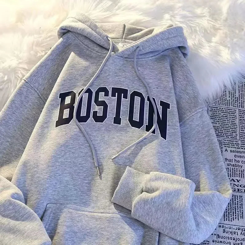 New  Print Hoodie Sweatirt Winter Loose Outerwear Overhead Clothing Spring Autumn  sweatshirt anime hoodie winter clothes women - ATFH