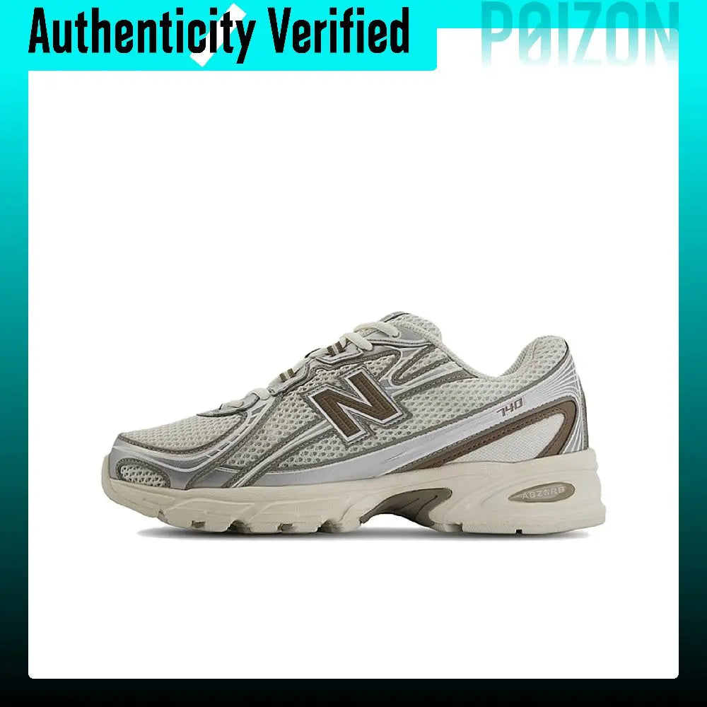 New Balance NB 740 V2 Low top Running Shoes Unisex Beige Silver U740MU2
