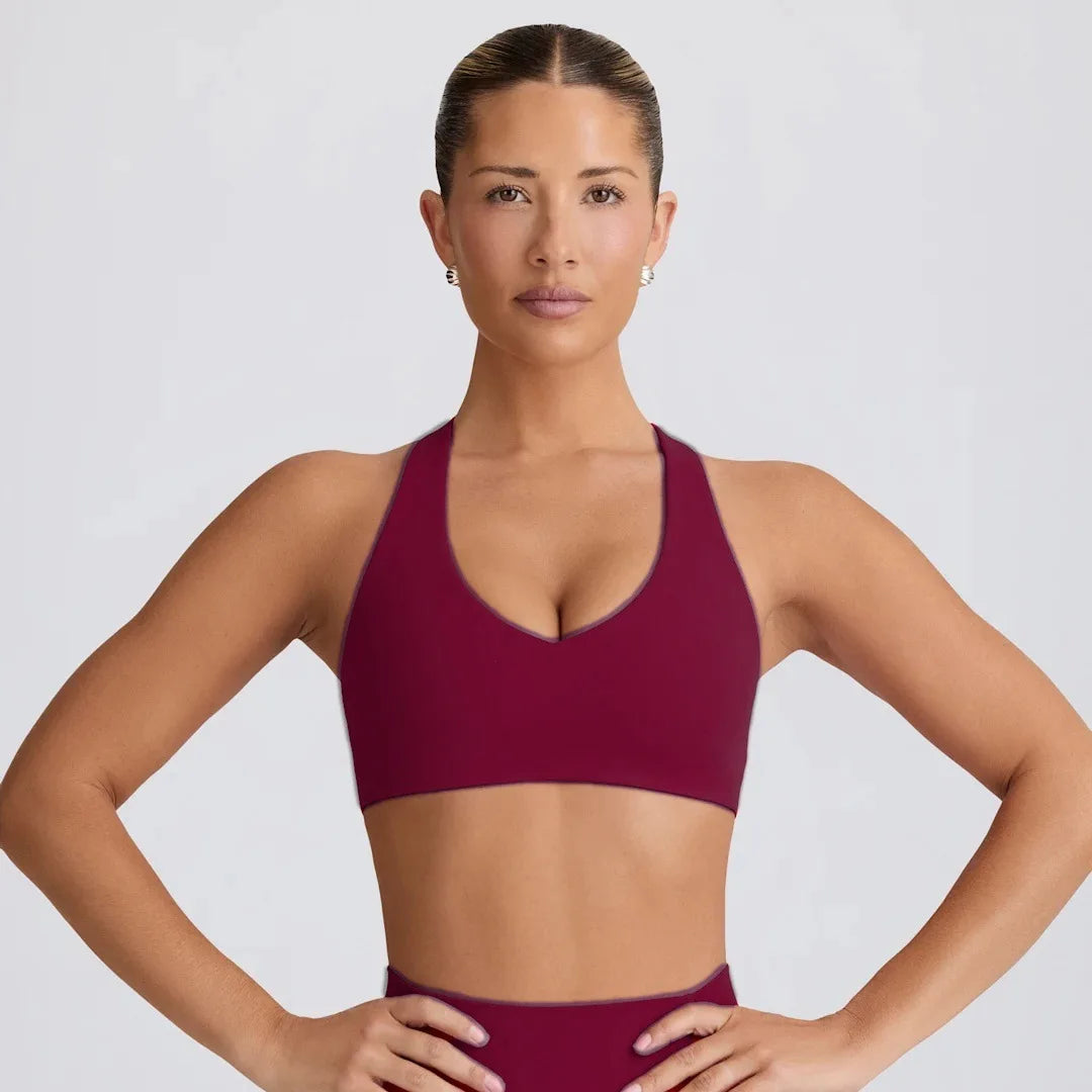 SexyVSports Yoga Vest with Chest Pad, Can Be Worn Outside, Fitness Training Top - ATFH