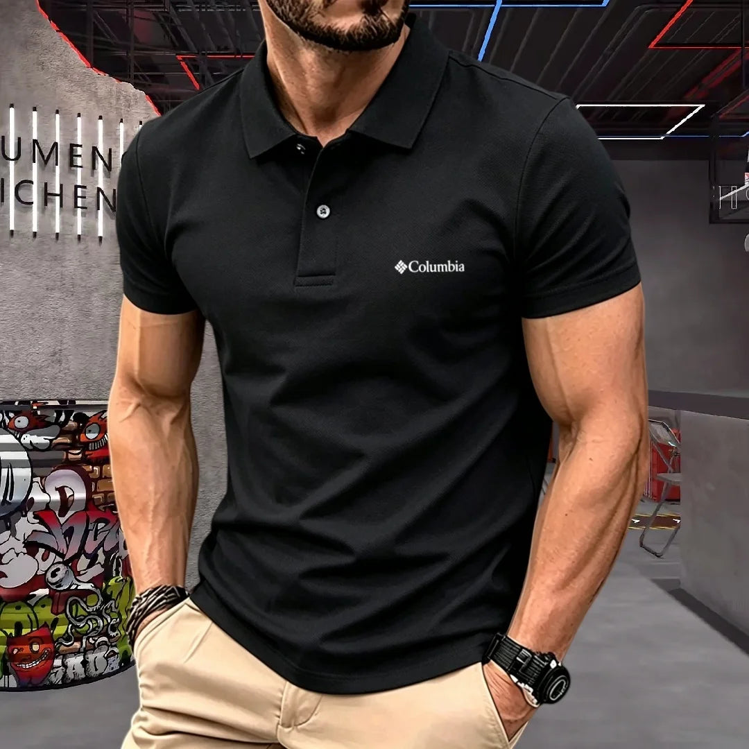 100% pure cotton 2026high-end brand men's short sleeve polo shirt summer fashion luxury logo embroidered golf top casual T-shirt