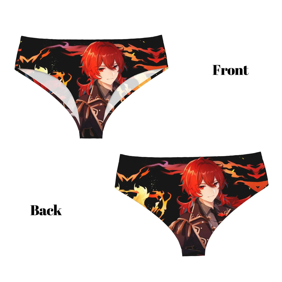Anime Genshin Impact Brief Panties Women's Comfort Stretch Manga Kawaii  Underwear
