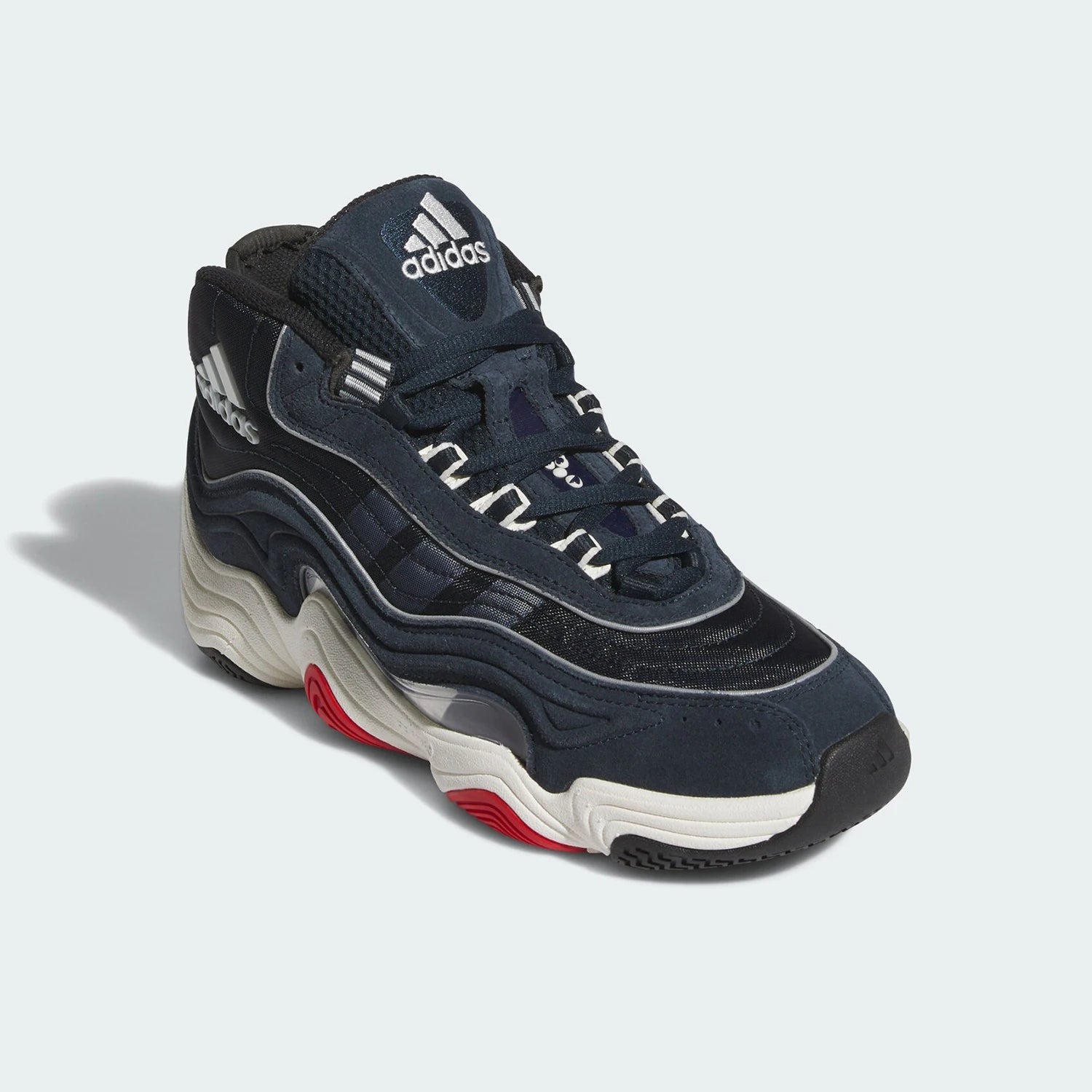 Adidas Official Genuine Three Stripes Men's Mid-Top Durable Cushioned Basketball Shoes IF2100 ATFH