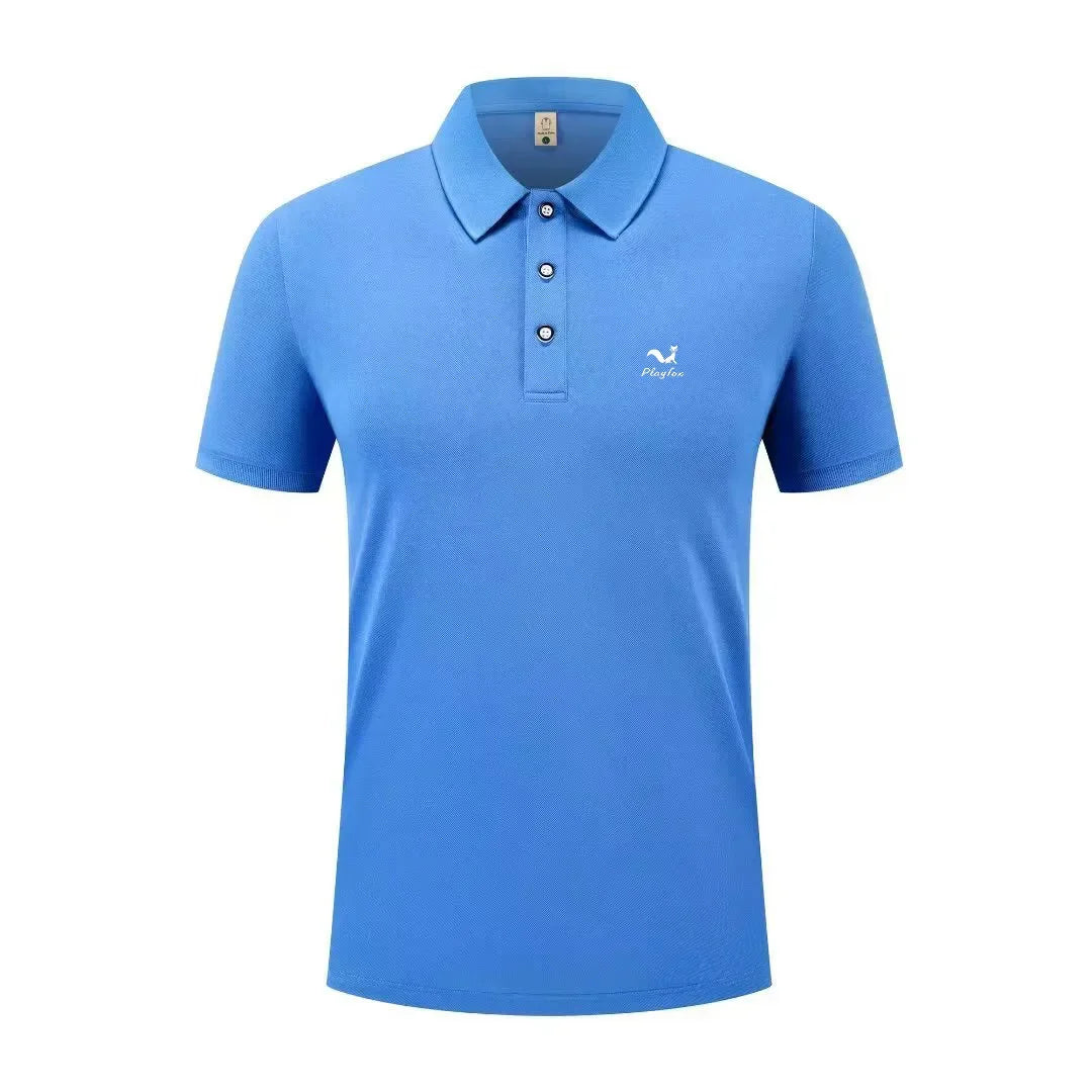 2026 Summer New Men's and Women's Breathable Polo Shirt Business Leisure High Quality Collar T-shirt