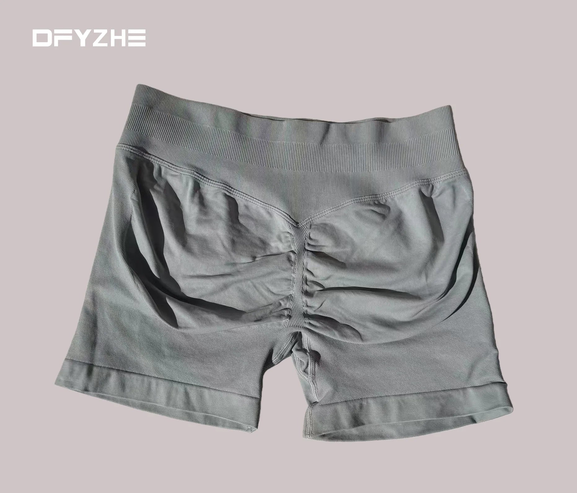 DFYZHE Impact Shorts 4.5-inch Women's Fitness Exercise Bike Shorts with Low Rib Belt Fitness Tight corset Hip Yoga Seamless Tigh Tahsi Fashion House