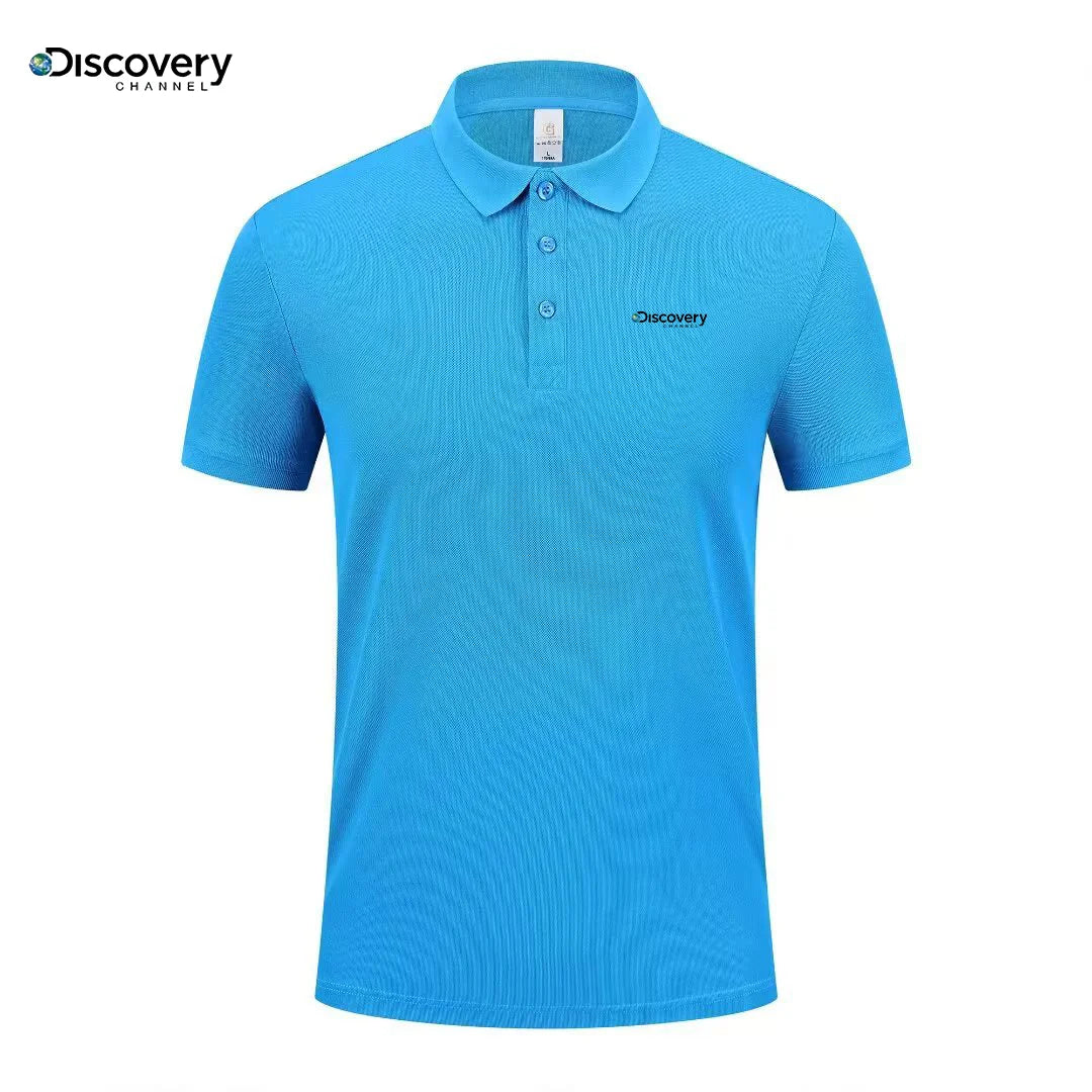 Fashionable printed men's short sleeved high-end brand polo shirt comfortable and breathable top summer casual fashion T-shirt