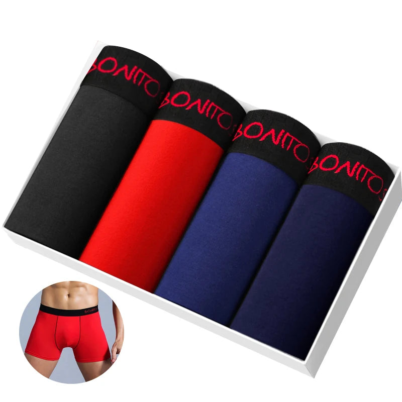 4pcs Cotton Boxers For Man Underwear Slip High Quality Men's Panties Sexy Homme Underpants Boxer Shorts Calecon Trunks